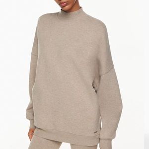 Aritzia TNA cozy fleece mega mock sweatshirt